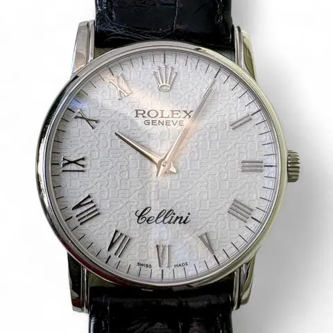 Rolex Cellini 5116 32mm White gold Silver