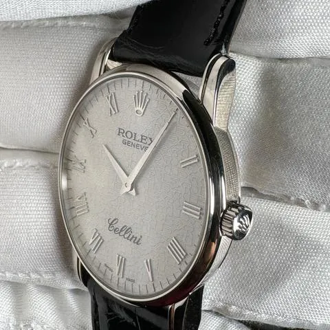 Rolex Cellini 5116 32mm White gold Silver 9