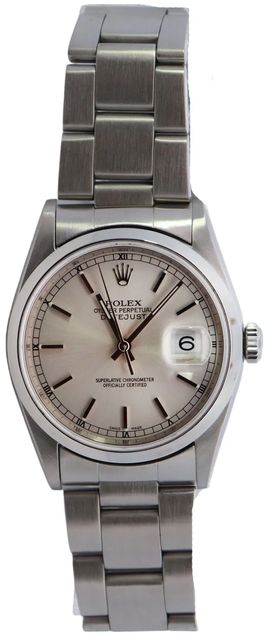 Rolex Datejust 36 16200 36mm Stainless steel Silver