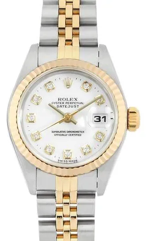 Rolex Datejust 69173G 26mm Yellow gold and Stainless steel White