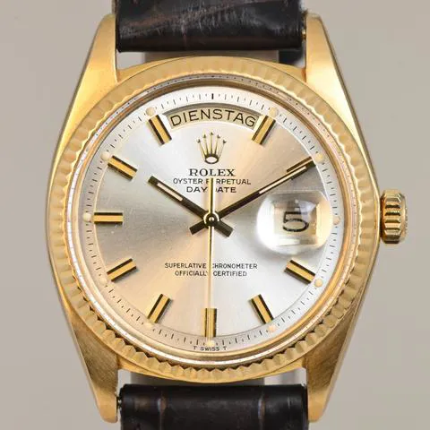 Rolex Day-Date 36 1803 36mm Yellow gold Silver