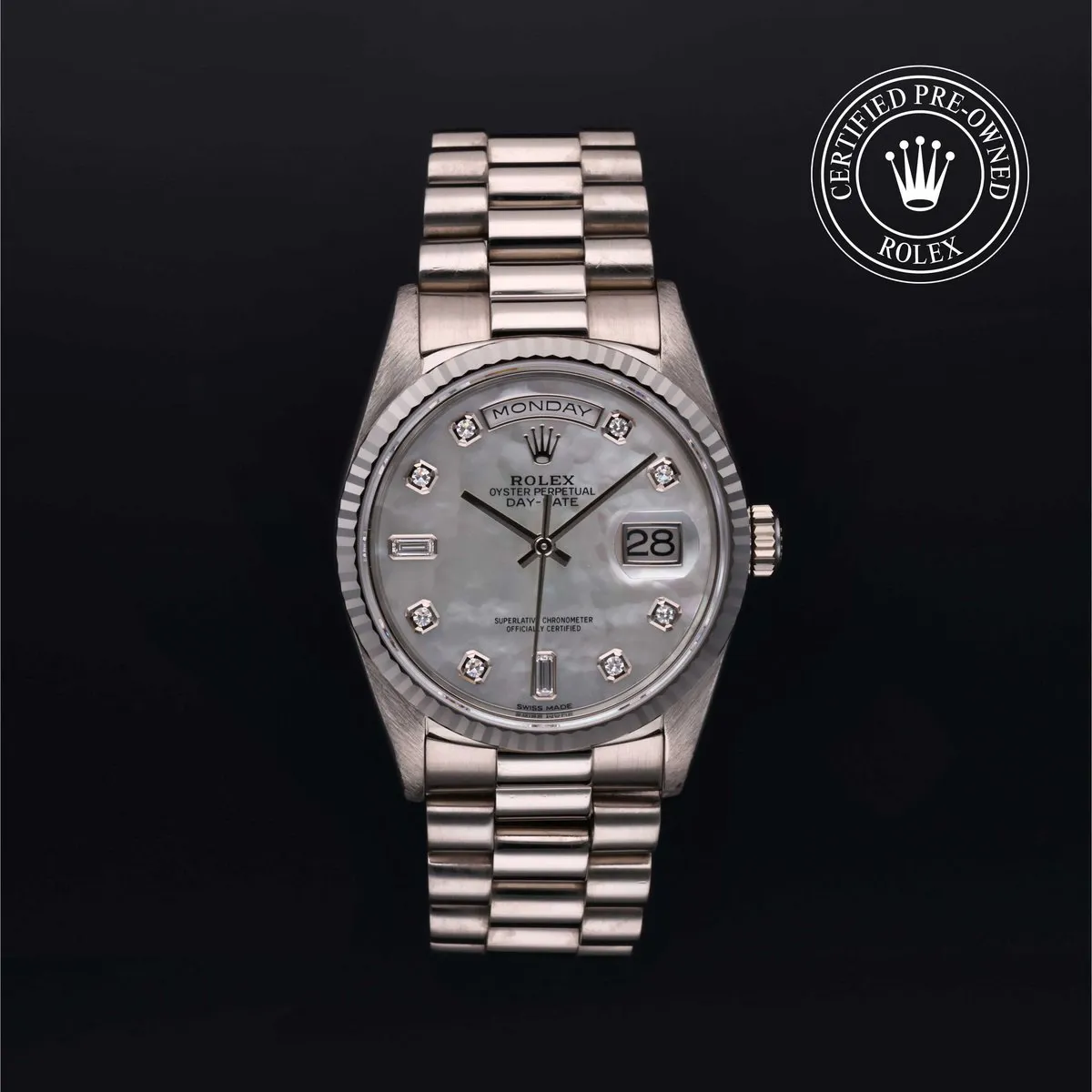 Rolex Day-Date 36 18239 36mm White gold Mother-of-pearl