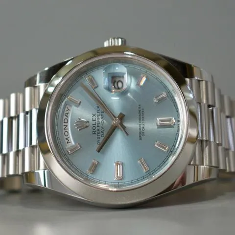 Rolex Day-Date 40 228206 40mm Platinum Blue 1