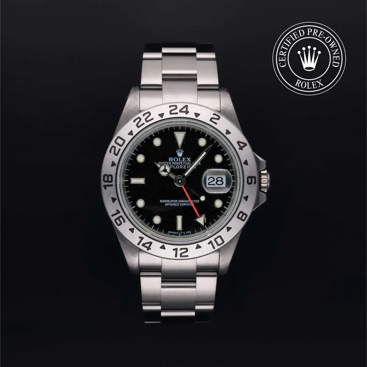 Rolex Explorer II 16570 40mm Stainless steel Black