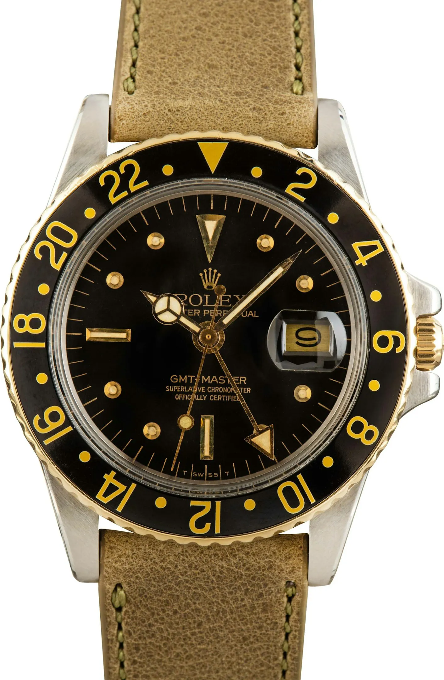 Rolex GMT-Master 1675 40mm Yellow gold and Stainless steel Black 1