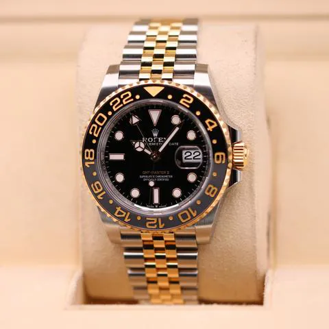 Rolex GMT-Master II 126713GRNR 40mm Yellow gold and Stainless steel Black