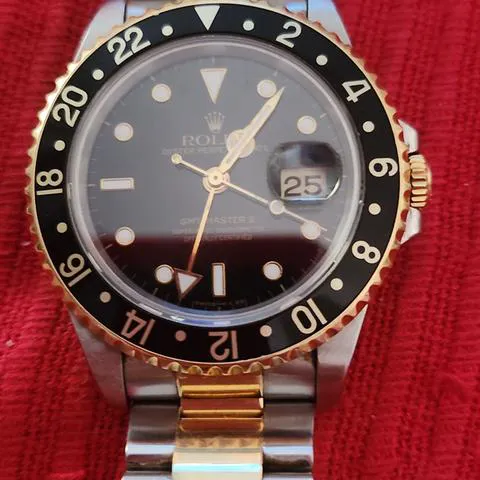 Rolex GMT-Master II 16713 40mm Yellow gold and Stainless steel Black 1