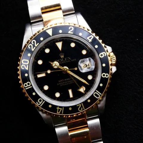 Rolex GMT-Master II 16713 40mm Yellow gold and Stainless steel Black 1