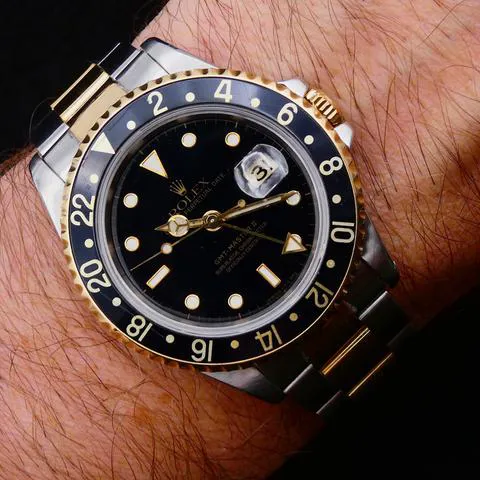 Rolex GMT-Master II 16713 40mm Yellow gold and Stainless steel Black 2