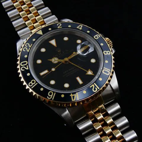 Rolex GMT-Master II 16713 40mm Yellow gold and Stainless steel Black 3