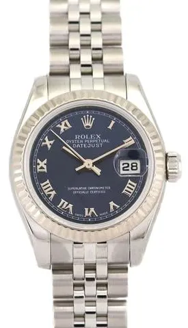 Rolex Lady-Datejust 179174 26mm White gold Blue