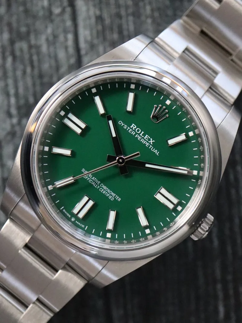 Rolex Oyster Perpetual 124300-0005 41mm Oystersteel Green