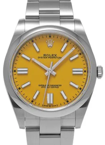 Rolex Oyster Perpetual 41 124300 41mm Stainless steel Yellow