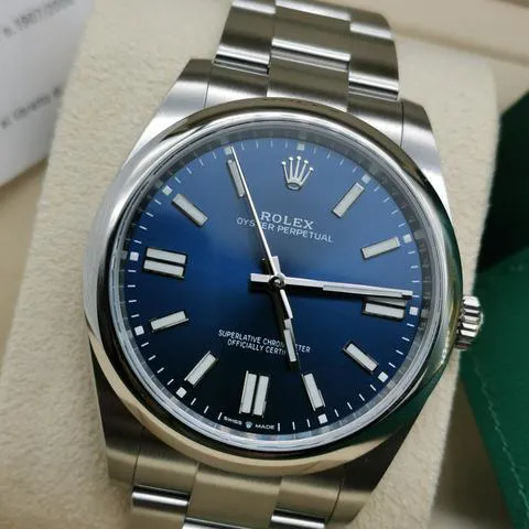 Rolex Oyster Perpetual 41 124300 41mm Stainless steel Blue 5