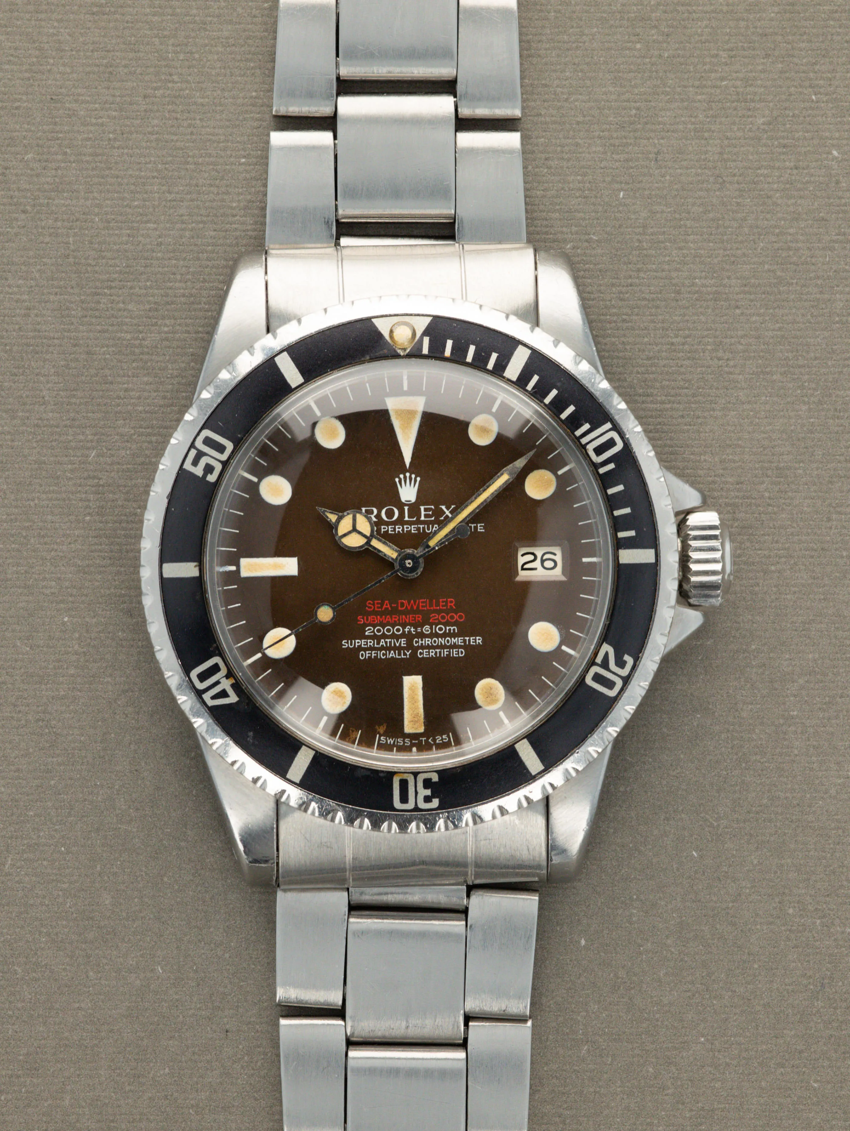 Rolex Sea-Dweller 1665 40mm Stainless steel Brown