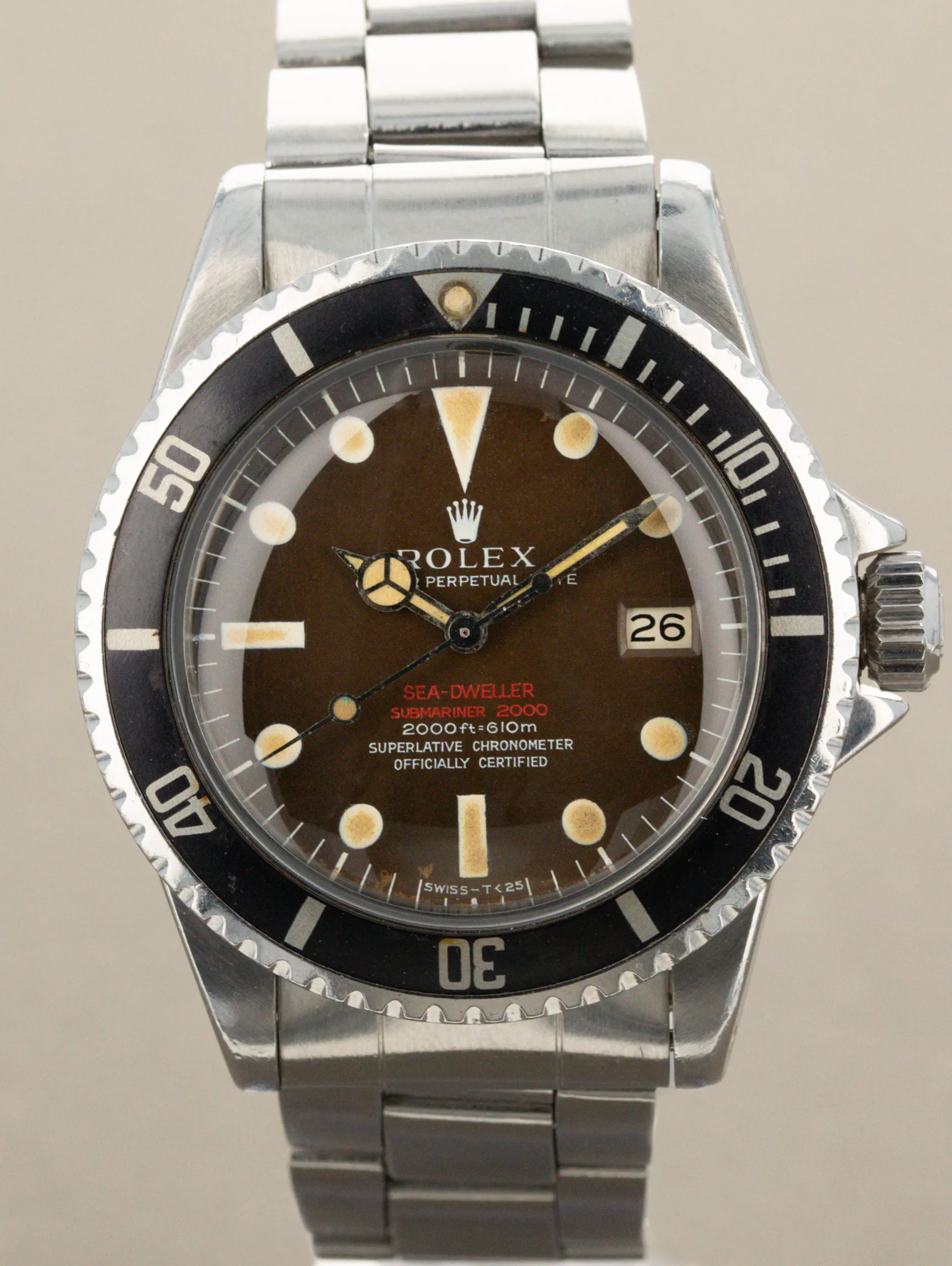 Rolex Sea-Dweller 1665 40mm Stainless steel Brown 3