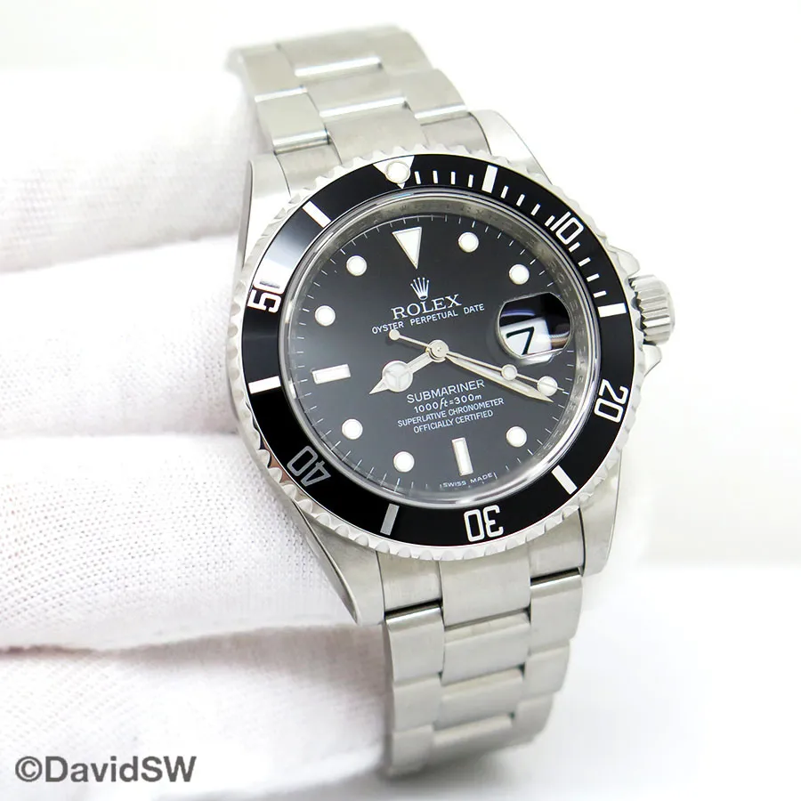 Rolex Submariner 16610LN 40mm Stainless steel Black