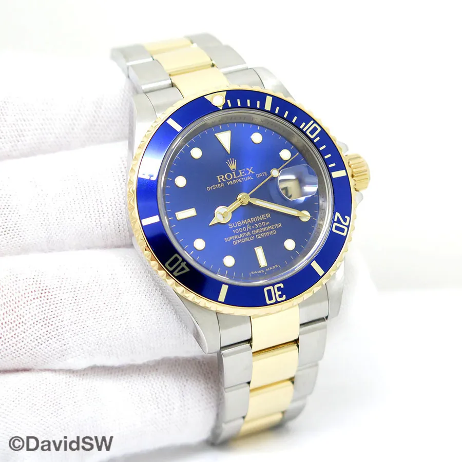 Rolex Submariner Date 16613LB 40mm 18K/SS Blue