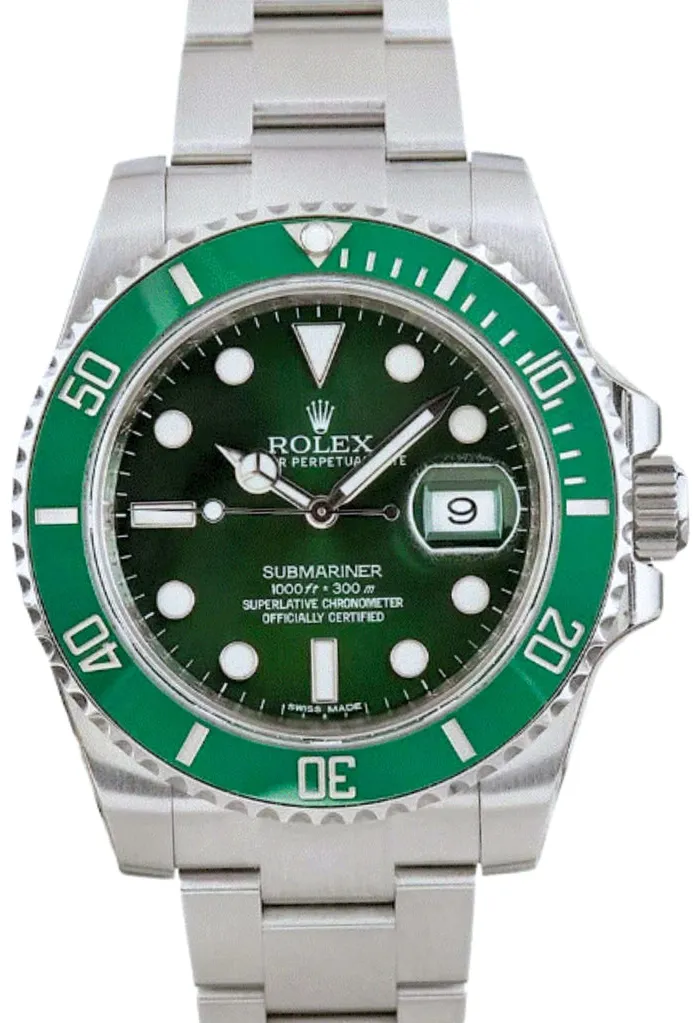 Rolex Submariner 116610LV/G128329 40mm Stainless steel Green