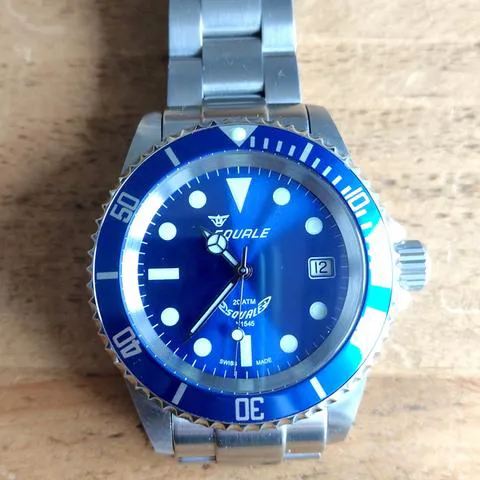 Squale Y1545 40mm Stainless steel Blue