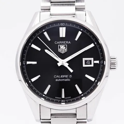 TAG Heuer Carrera Calibre 5 WAR211A.BA0782 39mm Stainless steel Black