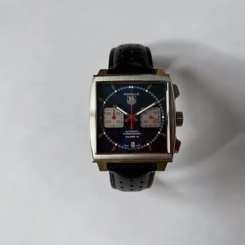 TAG Heuer Monaco Calibre 12 CAW2111.FC6183 39mm Stainless steel Blue