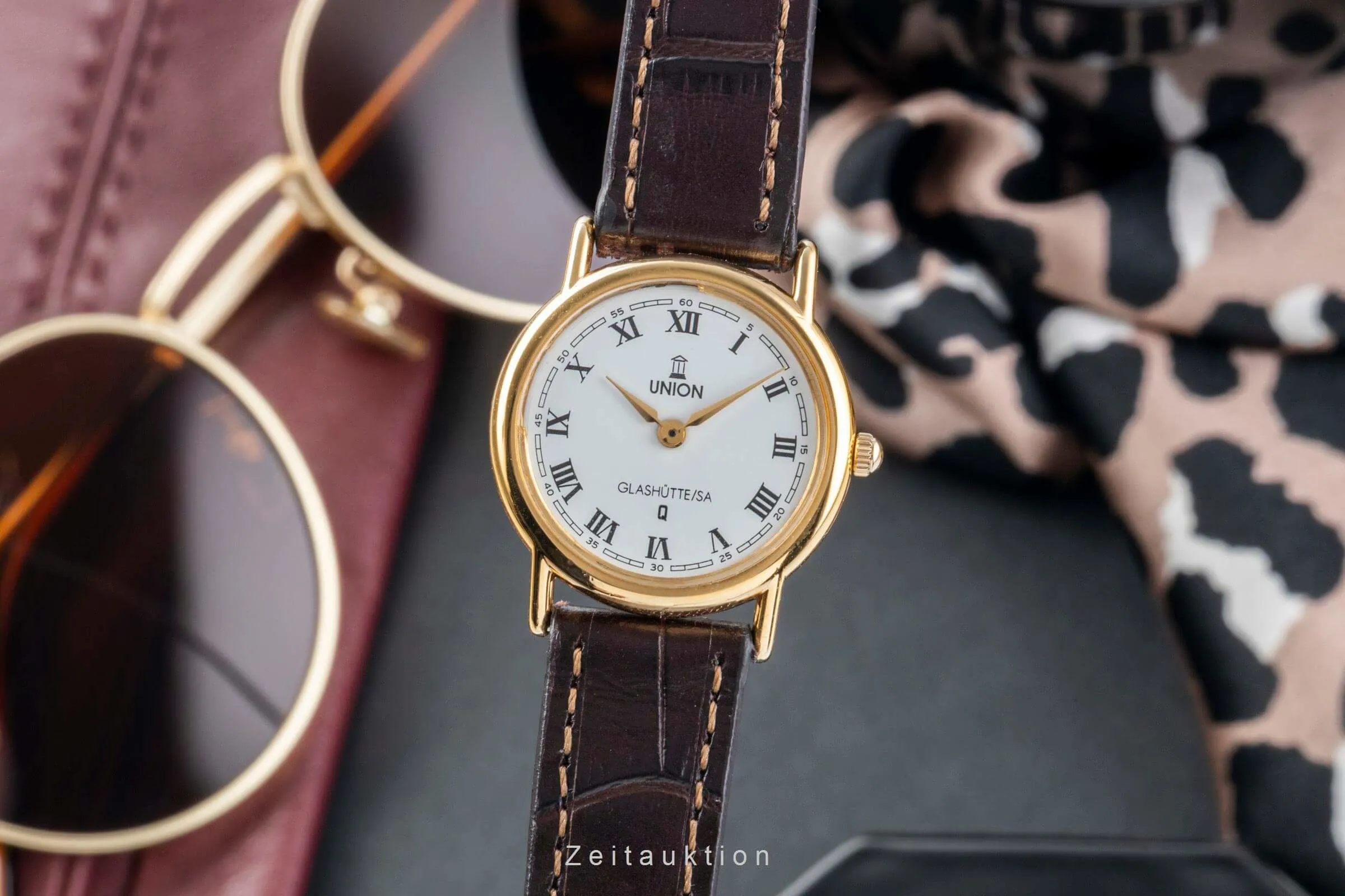 Union Glashütte * 25mm Brass White