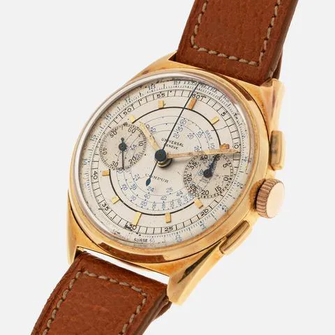 Universal Genève 34mm Yellow gold Silver 11