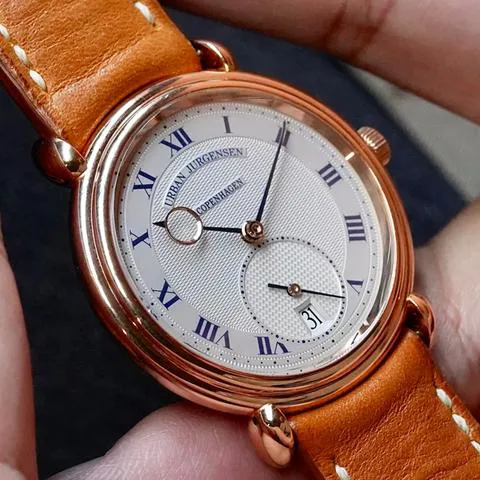 Urban Jürgensen 8 37mm Rose gold Silver 1