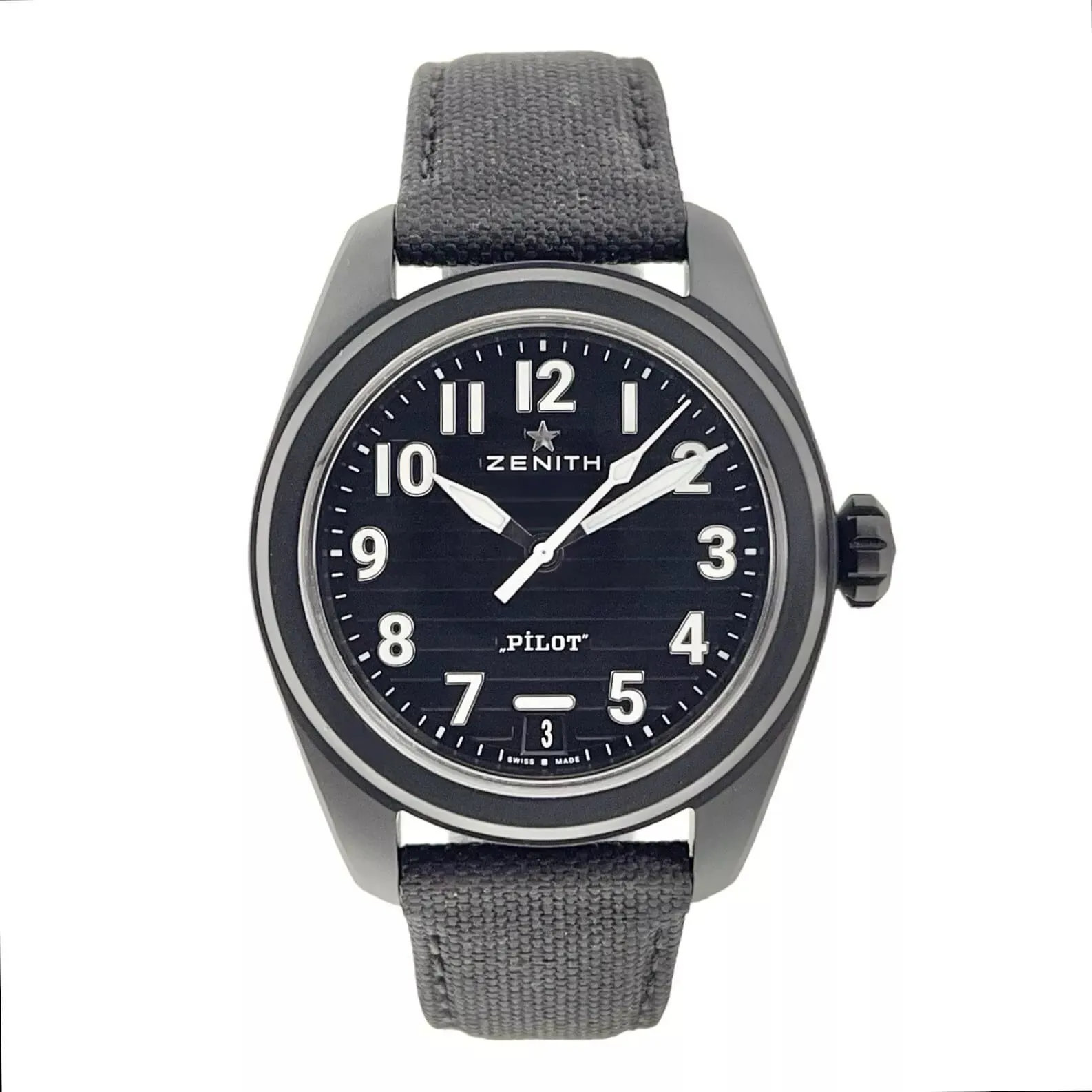 Zenith Pilot 49.4000.3620/21.I001 40mm Black ceramic Black