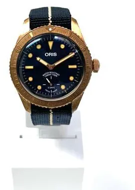 Oris Carl Brashear 01 401 7764 3185-Set 40mm Bronze Blue