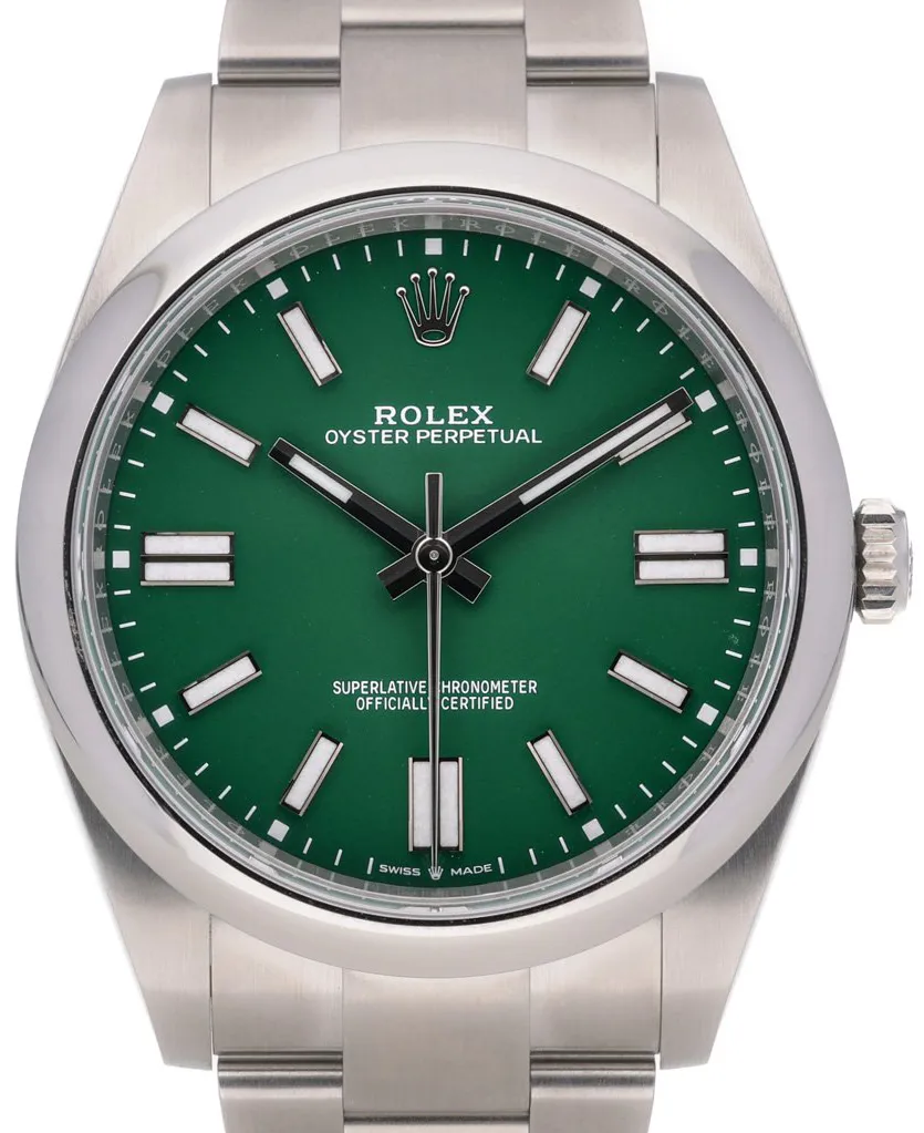 Rolex Oyster Perpetual 41 124300 41mm Oystersteel Green