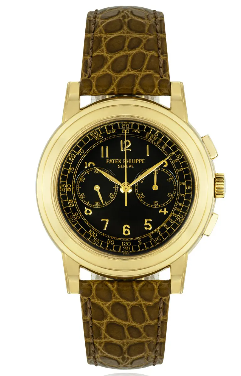 Patek Philippe Chronograph 5070J-001 42mm Yellow gold Black