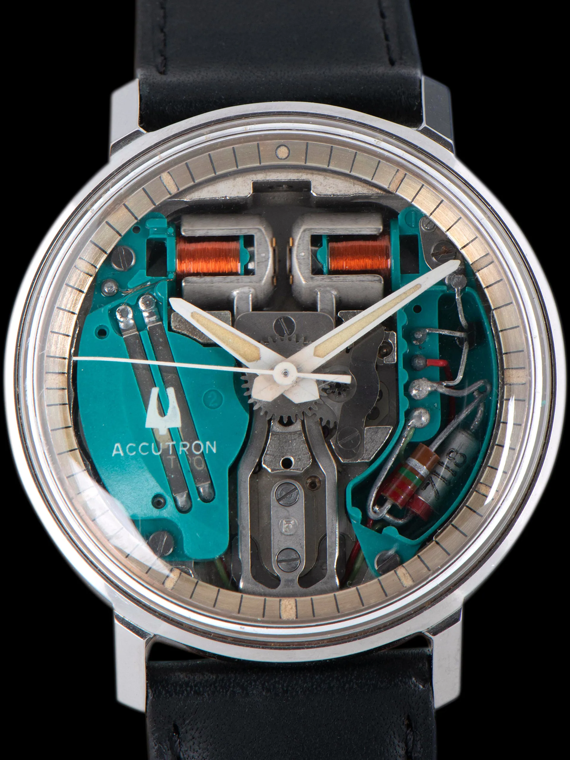 Bulova Accutron Spaceview 2528 34mm Stainless steel Skeletonized