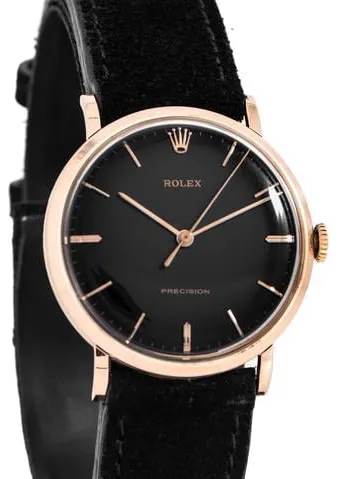 Rolex Precision 9659 34mm Rose gold Black