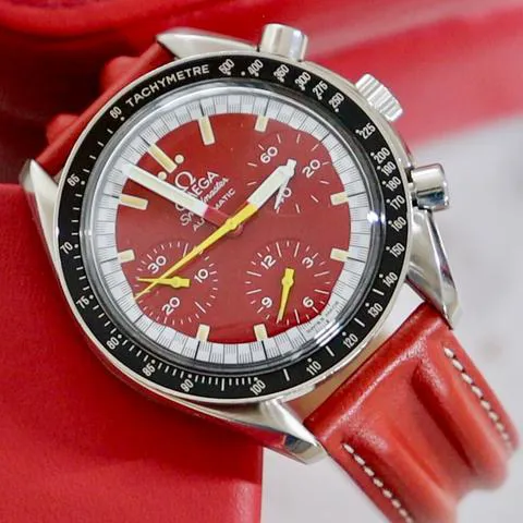 Omega Speedmaster Reduced 3810.61.41 39mm Stainless steel Red