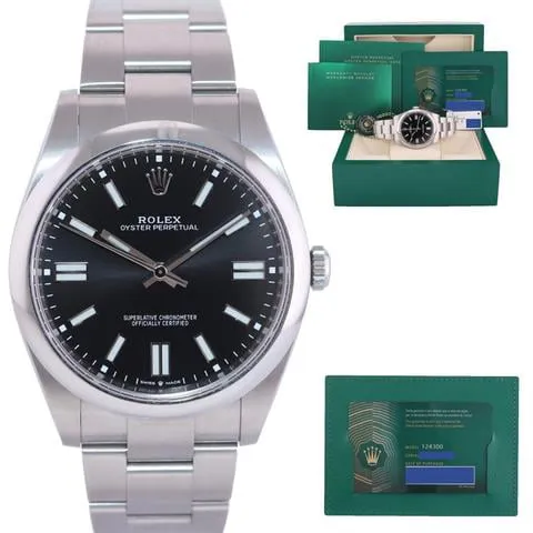 Rolex Oyster Perpetual 41 124300 41mm Stainless steel Black