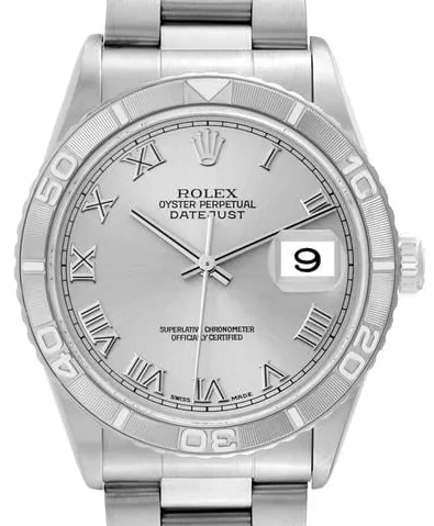 Rolex Datejust Turn-O-Graph 16264 36mm Stainless steel Silver