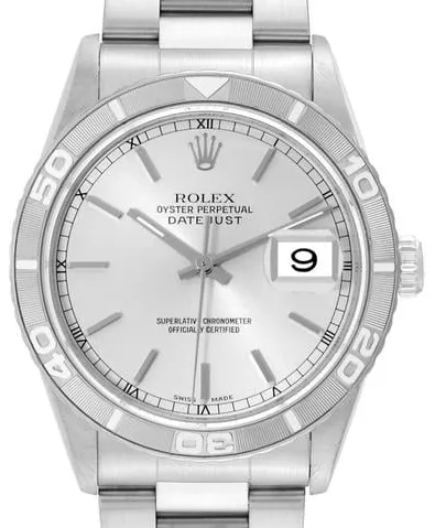 Rolex Datejust Turn-O-Graph 16264 36mm Stainless steel Silver