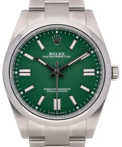 Rolex Oyster Perpetual 41 124300 41mm Stainless steel Green