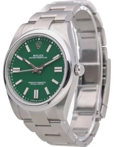 Rolex Oyster Perpetual 41 124300 41mm Stainless steel Green 3