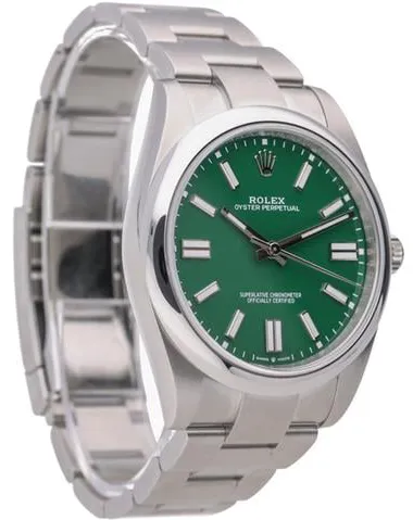 Rolex Oyster Perpetual 41 124300 41mm Stainless steel Green 4