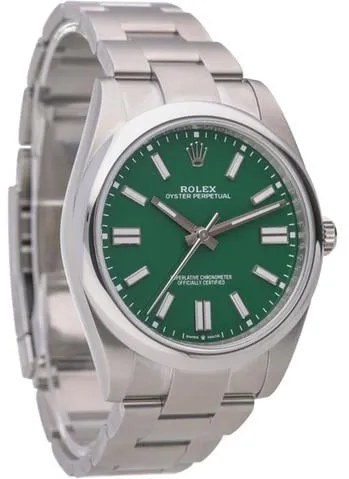 Rolex Oyster Perpetual 41 124300 41mm Stainless steel Green 5