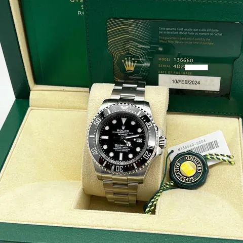 Rolex Sea-Dweller Deepsea 136660 44mm Stainless steel Black