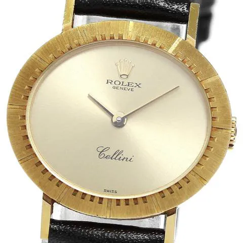 Rolex Cellini 4081/8 25mm Yellow gold Silver