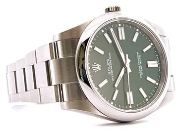 Rolex Oyster Perpetual 41 124300 41mm Stainless steel Green 11