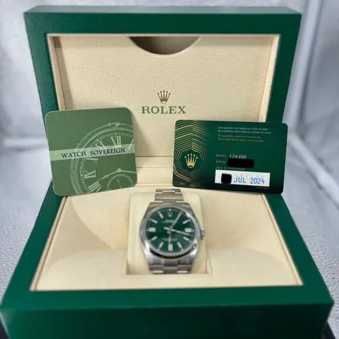 Rolex Oyster Perpetual 41 124300 41mm Stainless steel Green 8