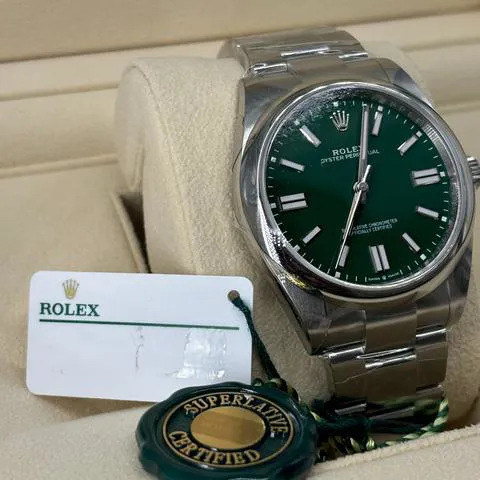 Rolex Oyster Perpetual 41 124300 41mm Stainless steel Green 7