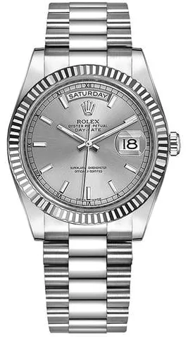 Rolex Day-Date 36 118239 36mm White gold Silver