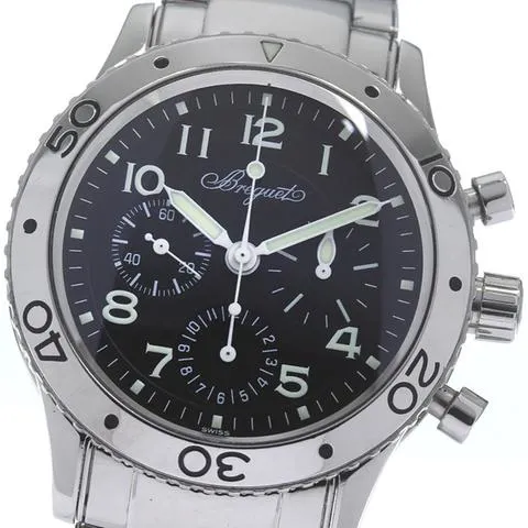 Breguet Type XX - XXI - XXII 3800 39mm Stainless steel Black